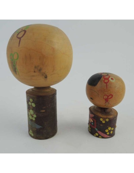 Mini Kokeshi - Set of 2 Dolls