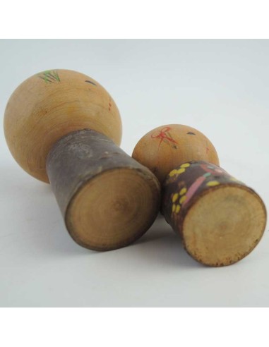 Mini Kokeshi - Set of 2 Dolls