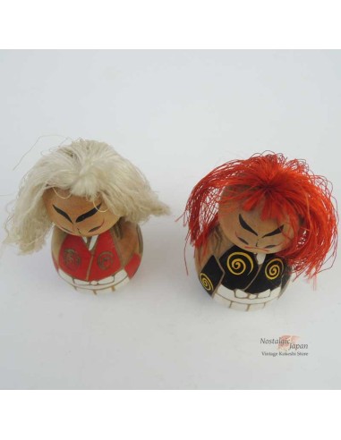 創作こけし　2点セット　KokeshiDoll Kyoto Handicraft Center | . 【Kokeshi doll/ 創作こけし