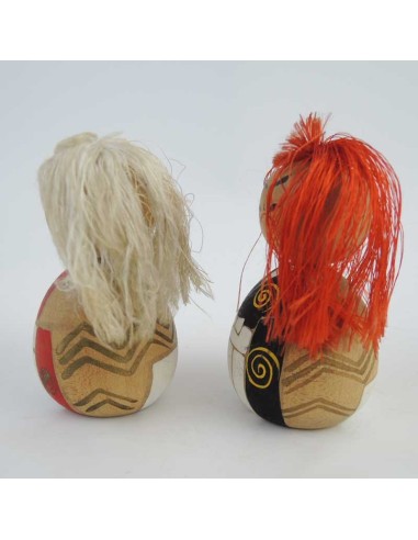 Mini Kokeshi - Set of 2 Dolls