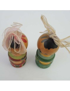 Mini Kokeshi - Set of 2 Dolls 2
