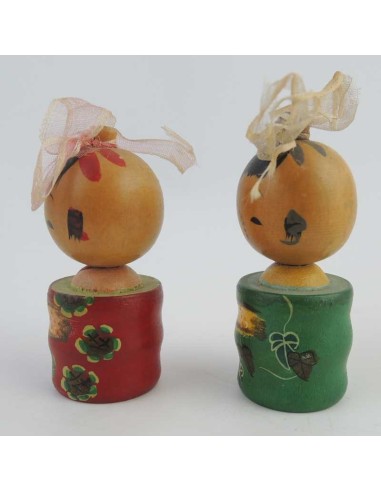 Mini Kokeshi - Set of 2 Dolls