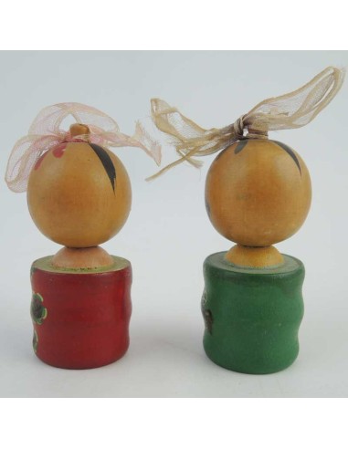 Mini Kokeshi - Set of 2 Dolls