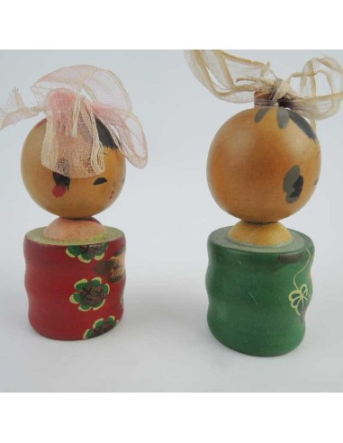 Mini Kokeshi - Set of 2 Dolls