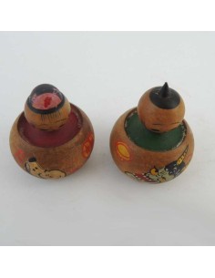 Mini Kokeshi - Set of 2 Dolls 2
