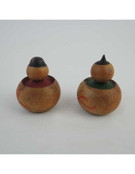 Mini Kokeshi - Set of 2 Dolls