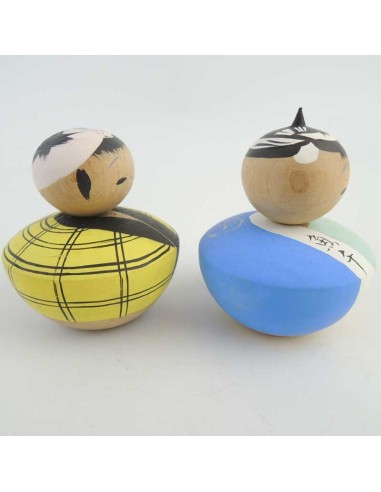 Mini Kokeshi - Set of 2 Dolls