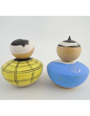 Mini Kokeshi - Set of 2 Dolls