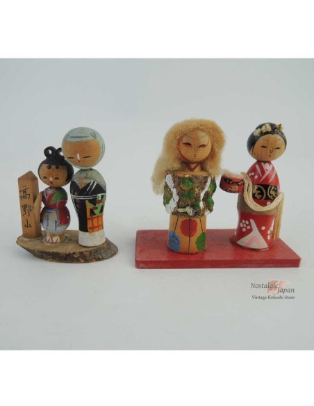 Mini Kokeshi - Set of 4 Dolls