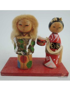 Mini Kokeshi - Set of 4 Dolls 2