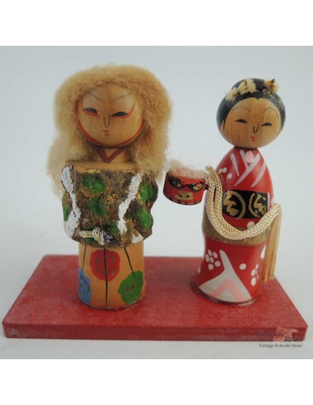 Mini Kokeshi - Set of 4 Dolls