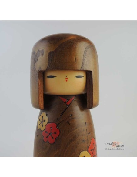 Amazon.co.jp: こけし ごきげん c273 こけし 創作こけし 日本の