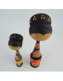 Kokeshi unique - Lot de 2 poupée japonaise