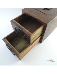 Japanese Antique Wooden Small Chest 2