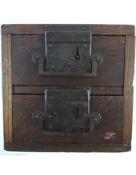 Japanese Antique Wooden Small Chest