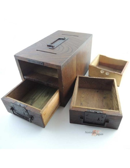 Japanese Antique Wooden Small Chest