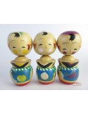 Mini Kokeshi - Set of 3 Dolls