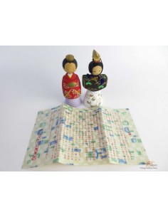 Kokeshi - Set of 2 Dolls