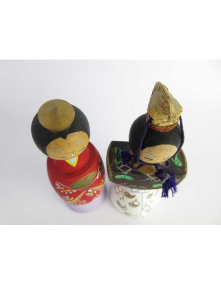 Kokeshi - Set of 2 Dolls