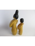 Unique Kokeshi - Set of 2 Dolls