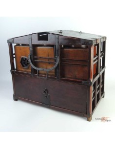 Japanese Antique Wooden Portable Atsukan