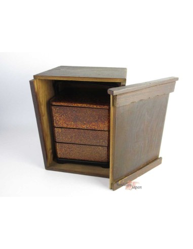 Japanese Antique Wooden Small Chest