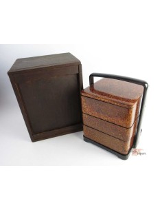 Jubako - boîte en bois lacquée vintage