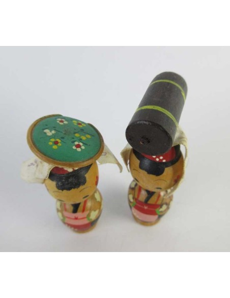 Mini Kokeshi - Set of 2 Dolls