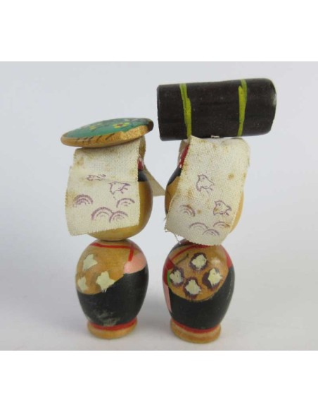 Mini Kokeshi - Set of 2 Dolls