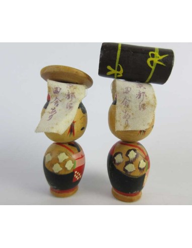 Mini Kokeshi - Set of 2 Dolls
