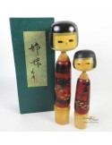 Unique Kokeshi - Set of 2 Dolls