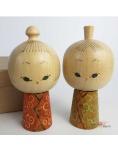 Kokeshi - Lot de 2 poupées japonaises