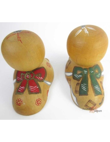 Unique Kokeshi - Set of 2 Dolls