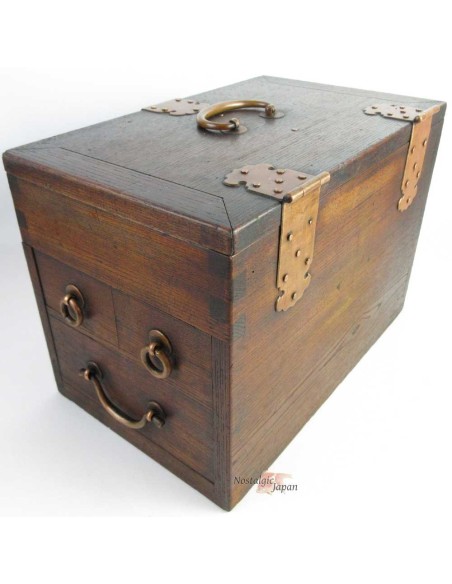 Japanese Antique Wooden ink stone drawer