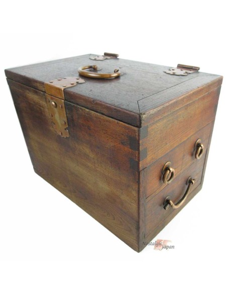 Japanese Antique Wooden ink stone drawer