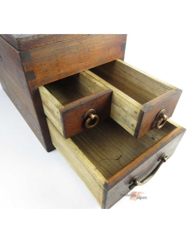 Japanese Antique Wooden ink stone drawer