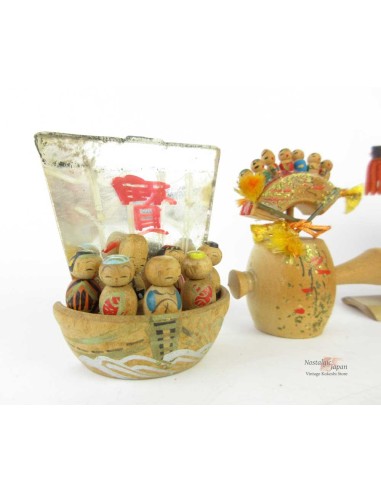 Kokeshi - Set of 2 Dolls