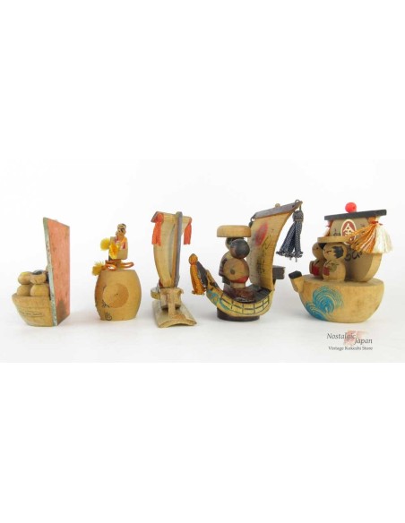 Kokeshi - Set of 2 Dolls