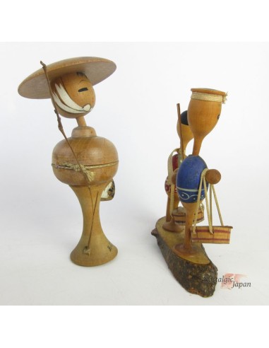 Kokeshi - Set of 2 Dolls