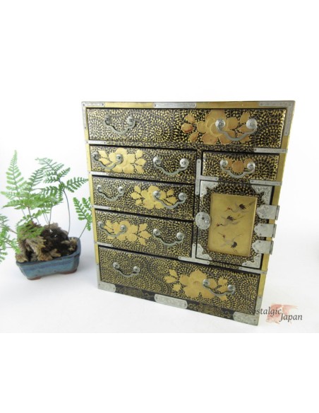 Japanese Antique Wooden Small Chest