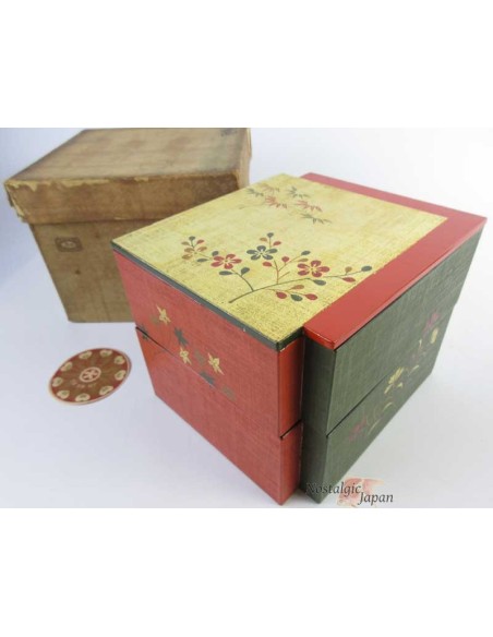 Japanese Vintage Wooden Lacquered Box