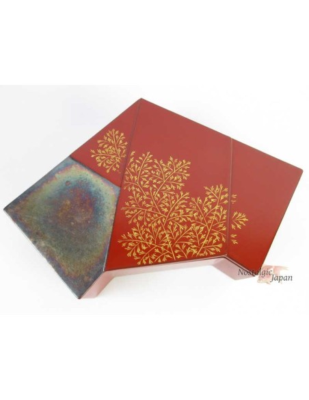 Japanese Vintage Wooden Lacquered Box
