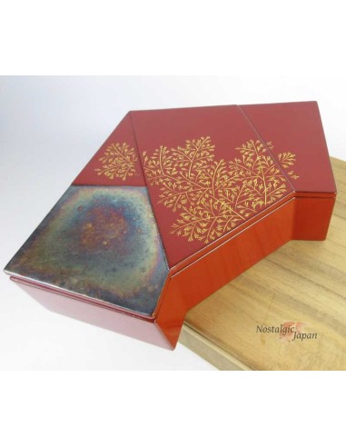 Japanese Vintage Wooden Lacquered Box