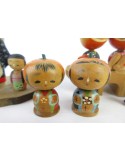 Mini Kokeshi - Set of 5 Dolls