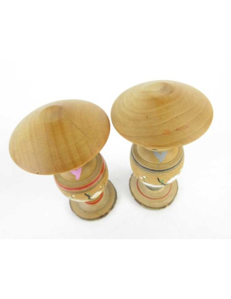 Mini Kokeshi - Set of 2 Dolls