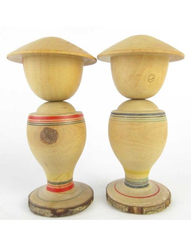 Mini Kokeshi - Set of 2 Dolls