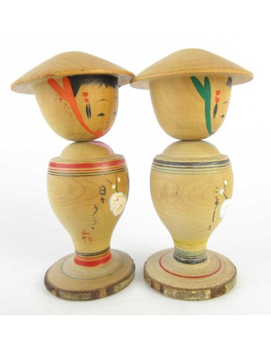 Mini Kokeshi - Set of 2 Dolls