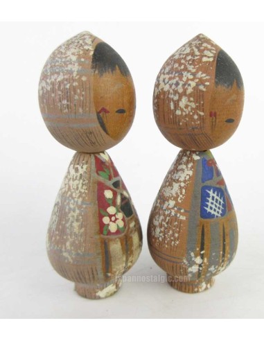 Mini Kokeshi - Set of 2 Dolls