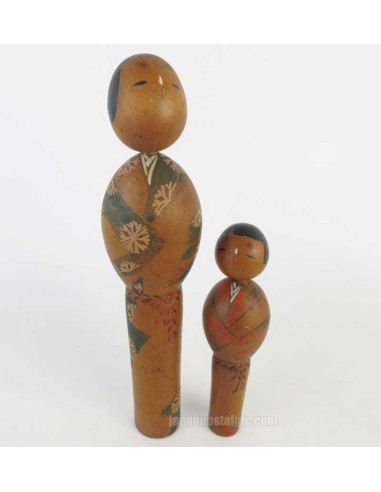 Kokeshi unique - Lot de 2 poupée japonaise