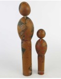 Kokeshi unique - Lot de 2 poupée japonaise
